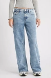 Bp. Low Rise Baggy Wide Leg Jeans In Blue