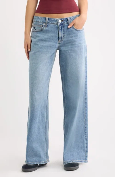 Bp. Low Rise Baggy Wide Leg Jeans In Blue