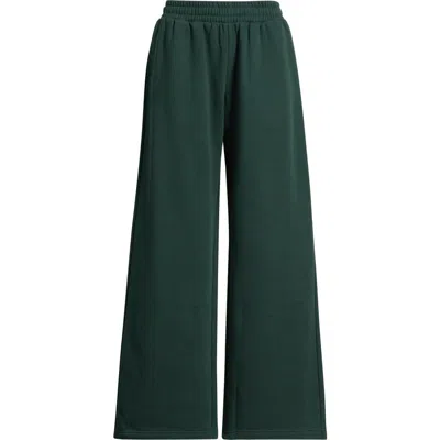 Bp. Low Rise Wide Leg Sweatpants In Green