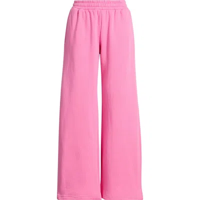 Bp. Low Rise Wide Leg Sweatpants In Pink