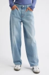 Bp. Mid Rise Baggy Barrel Jeans In Blue