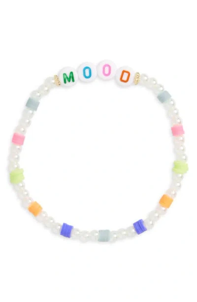 Bp. Mood Friendship Stretch Bracelet In White Multi