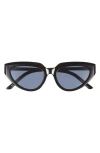Bp. Narrow Cat Eye Sunglasses In Black