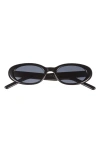Bp. Narrow Oval Sunglasses In Black