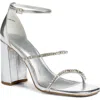 Bp. Nessa Ankle Strap Sandal In Silver