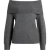Bp. Off The Shoulder Sweater In Gray