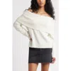 Bp. Off The Shoulder Sweater In White