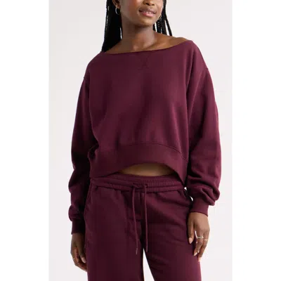 Bp. Off The Shoulder Sweatshirt In Pink