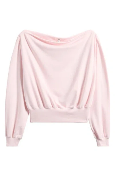 Bp. Off The Shoulder Sweatshirt In Pink