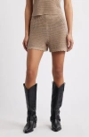 Bp. Open Stitch Cotton Blend Shorts In Tan Savannah