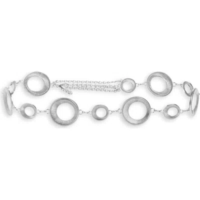 Bp. O-ring Metal Belt In White