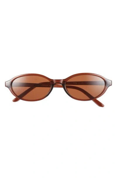Bp. Oval Sunglasses In Brown