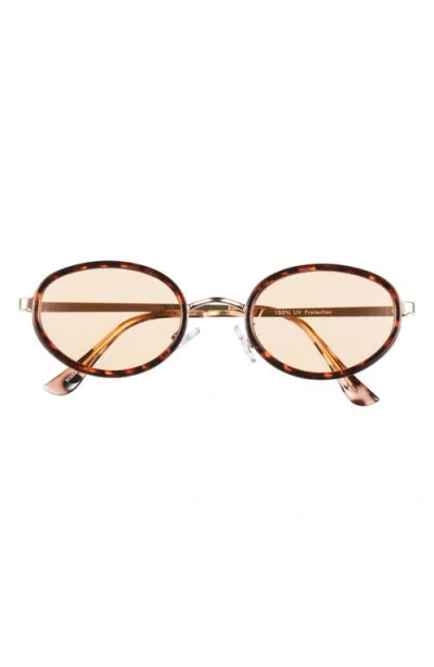 Bp. Oval Sunglasses In Brown
