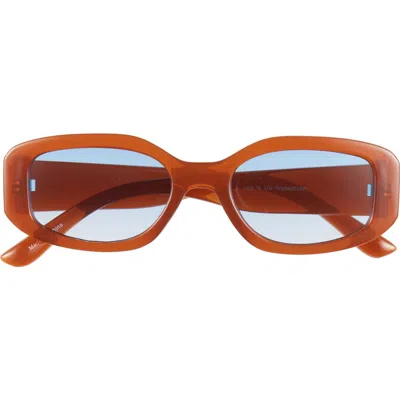 Bp. Oval Sunglasses In Brown