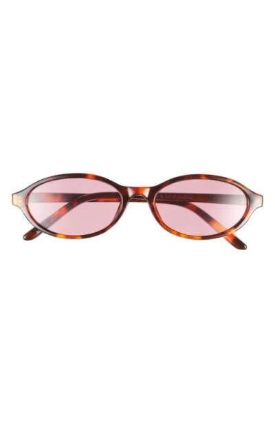Bp. Oval Sunglasses In Brown