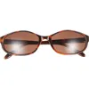 Bp. Oval Wrap Sunglasses In Purple