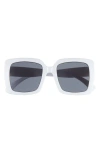 Bp. Oversize Classic Square Sunglasses In White