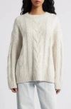 Bp. Oversize Cozy Cable Sweater In Brown