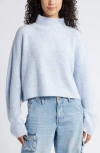 Bp. Oversize Cozy Mock Neck Sweater In Blue Feather
