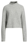 Bp. Oversize Cozy Mock Neck Sweater In Gray