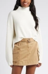 Bp. Oversize Cozy Mock Neck Sweater In Ivory