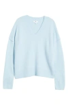 Bp. Oversize Cozy V-neck Sweater In Blue