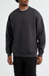 Bp. Oversize Fleece Crewneck Sweatshirt In Blue