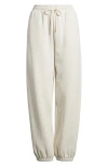 Bp. Oversize Fleece Joggers In Beige Oatmeal Light Heather