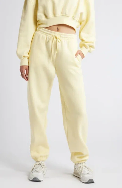 Bp. Oversize Fleece Joggers In Ivory Flan