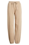 Bp. Oversize Fleece Joggers In Tan Savannah