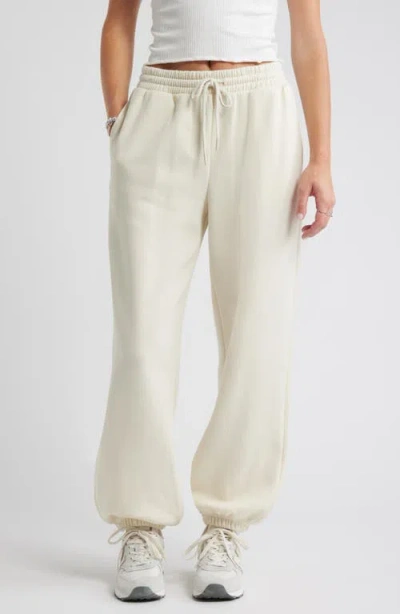 Bp. Oversize Fleece Joggers In White
