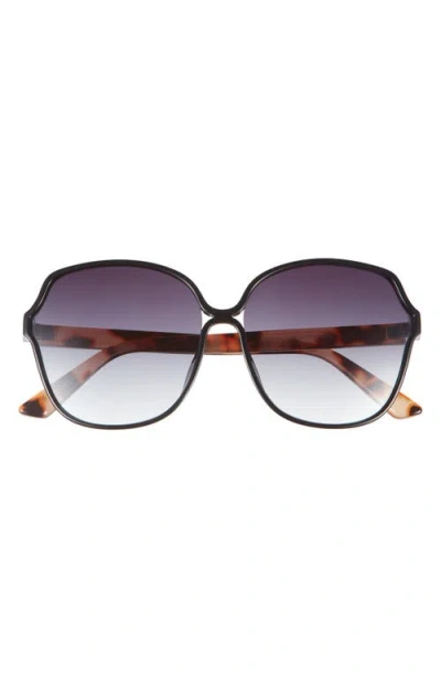 Bp. Oversize Gradient Butterfly Sunglasses In Black Tort