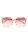 Bp. Oversize Gradient Cat Eye Sunglasses In Brown