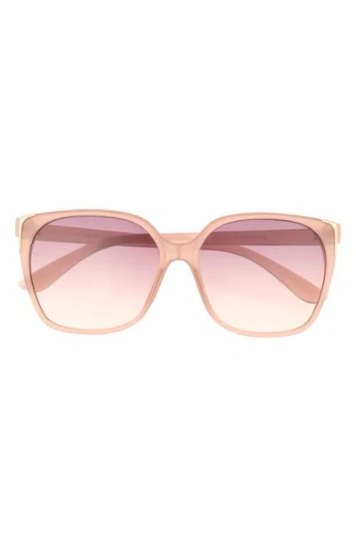 Bp. Oversize Gradient Cat Eye Sunglasses In Brown