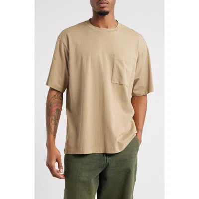 Bp. Oversize Pocket T-shirt In Olive Covert Washed
