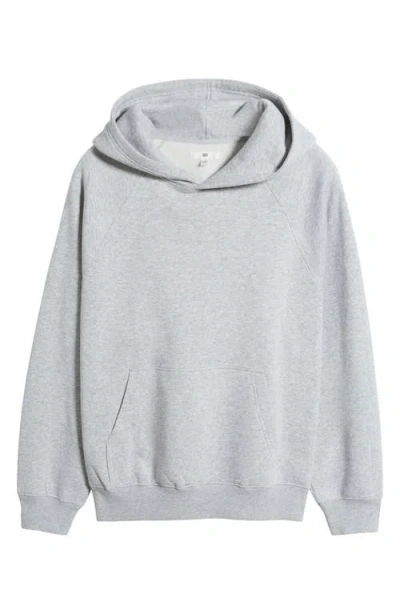 Bp. Oversize Raglan Hoodie In Grey Soft Heather