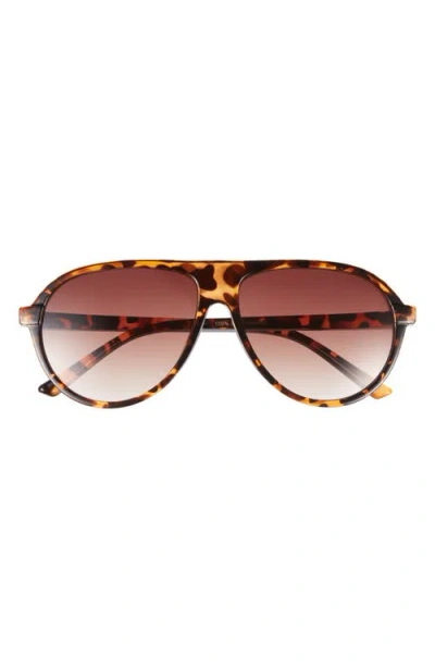 Bp. Oversize Shield Sunglasses In Brown