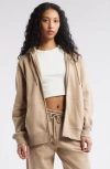 Bp. Oversize Zip Fleece Hoodie In Neutral