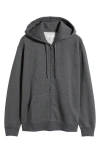 Bp. Oversize Zip Fleece Hoodie In Grey Medium Charcoal Heather