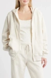 Bp. Oversize Zip Fleece Hoodie In Neutral