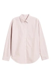 Bp. Corduroy Button-up Shirt In Pink Ash Mini Oxford Stripe