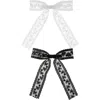 Bp. Pack Of 2 Lace Bow Hair Clips In Black- White