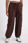 Bp. Parachute Cotton Cargo Pants In Brown Coffee