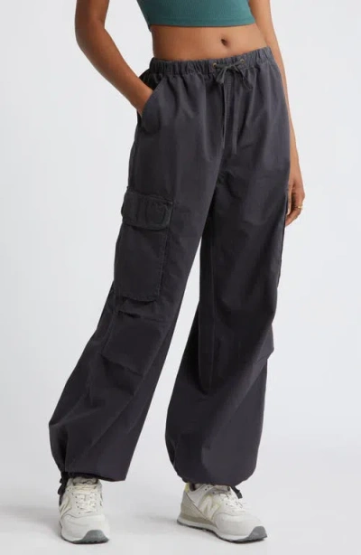 Bp. Parachute Cotton Cargo Pants In Grey Phantom