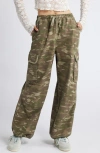 Bp. Parachute Cotton Cargo Pants In Olive Altitude Camo