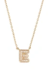 Bp. Pavé Crystal Initial Necklace In Gold