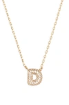 Bp. Pavé Crystal Initial Necklace In Gold