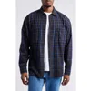 Bp. Plaid Cotton Flannel Button-up Shirt In Grey D- Navy Cole Plaid