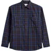 Bp. Plaid Cotton Flannel Button-up Shirt In Grey D- Navy Cole Plaid