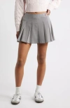 Bp. Pleated Miniskort In Gray
